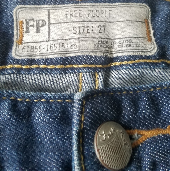 !!SOLD!!Free People Patchwork Crochet Jeans | 27 - Picture 5 of 7